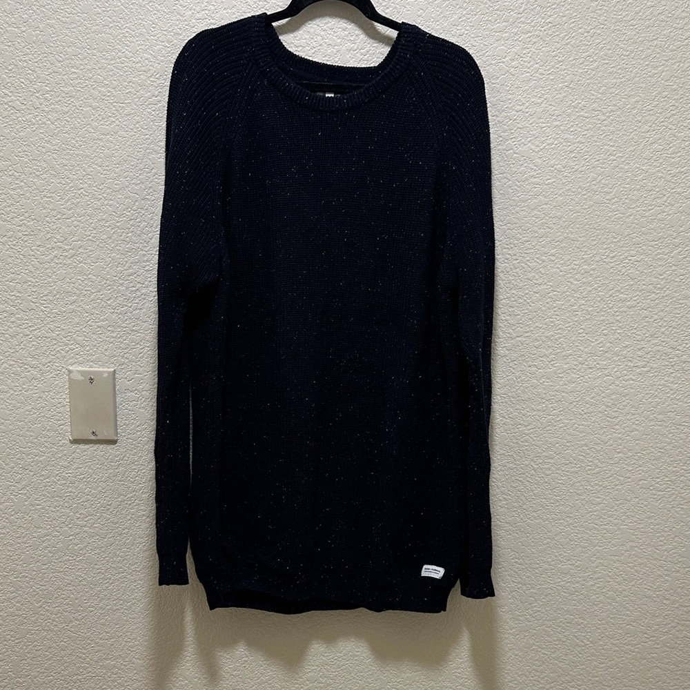 Classic Black Crewneck Sweater for Men